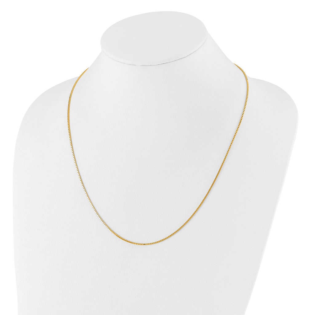 14K Adjustable 1.2mm Box Chain