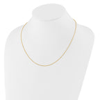 14K Adjustable 1.25mm Flat Cable Chain