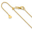 14K Adjustable 1.1mm Round Cable Chain