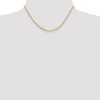 14K 2.25mm Flat Figaro Chain