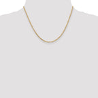 14K 2.25mm Flat Figaro Chain