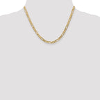 14K 5mm Flat Figaro Chain