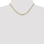 14K 2.3mm Flat Beveled Curb Chain