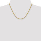 14K 2.3mm Flat Beveled Curb Chain
