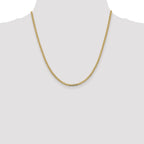 14K 2.3mm Flat Beveled Curb Chain
