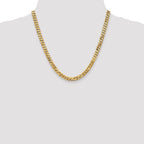 14K 6.1mm Flat Beveled Curb Chain