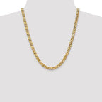 14K 6.1mm Flat Beveled Curb Chain