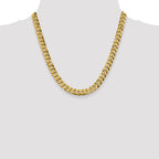 14K 8.75mm Flat Beveled Curb Chain