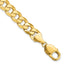 14K 9.5mm Flat Beveled Curb Chain
