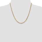 14K 3mm Concave Anchor Chain