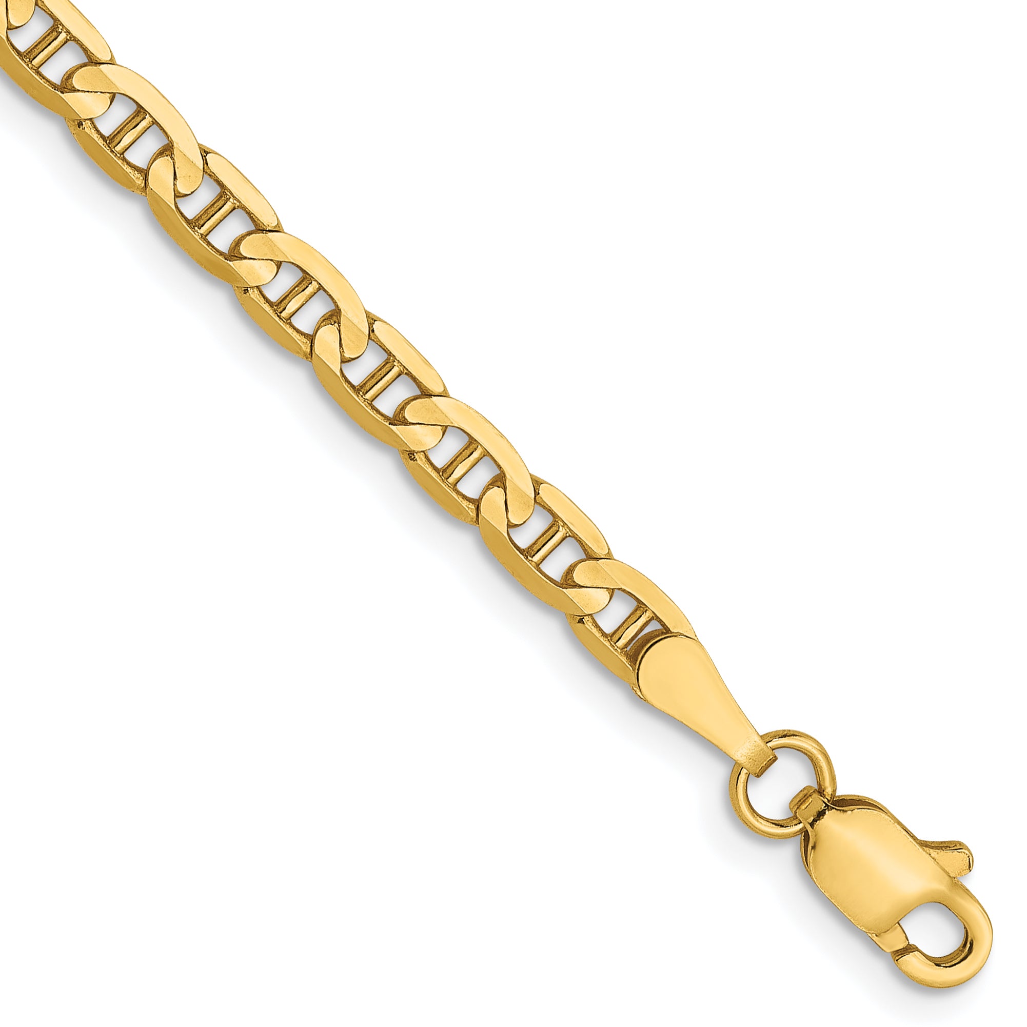 14K 3mm Concave Anchor Chain Main image