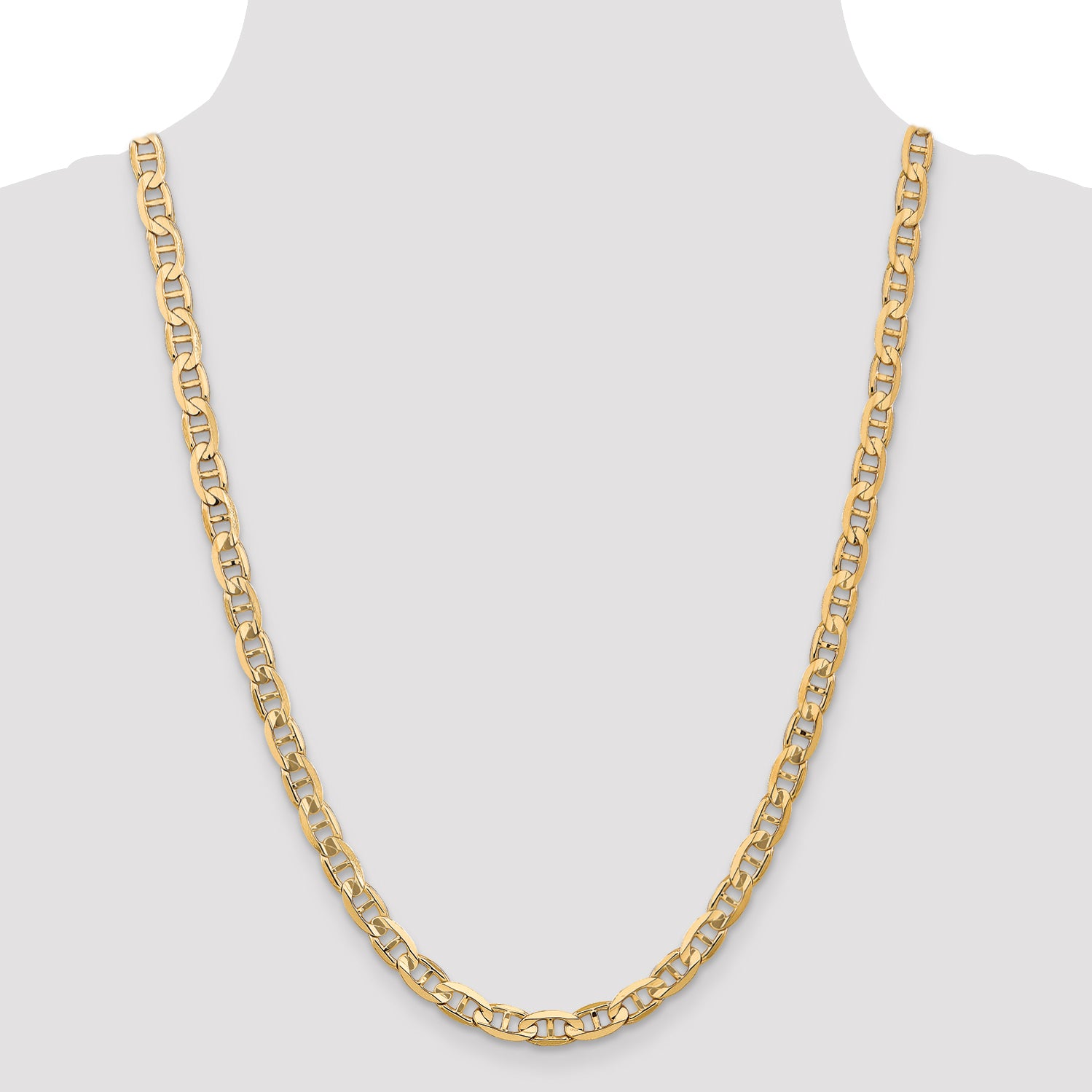 14K 6.25mm Concave Anchor Chain
