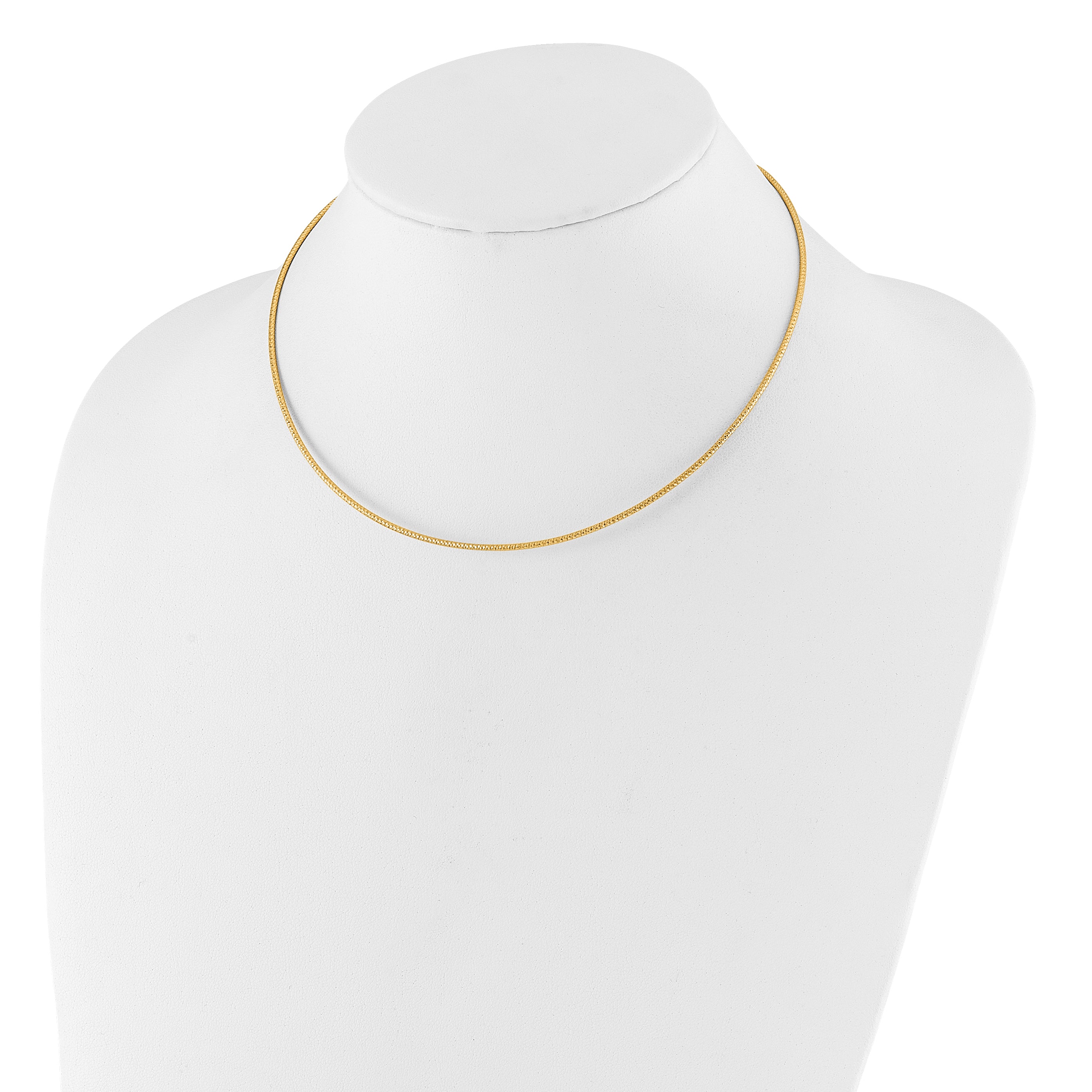 14 Karat 1.5mm Diamond-Cut Neckwire Necklace Secondary image