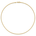 14 Karat 1.5mm D/C Neckwire Necklace - View 3
