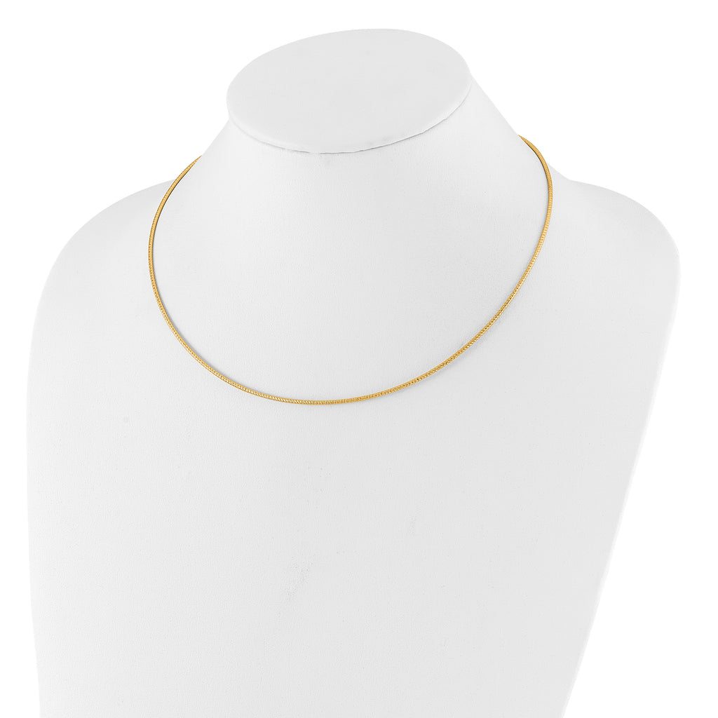 14K 1.5mm D/C Neckwire Necklace