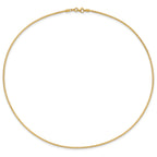 14K 1.5mm D/C Neckwire Necklace