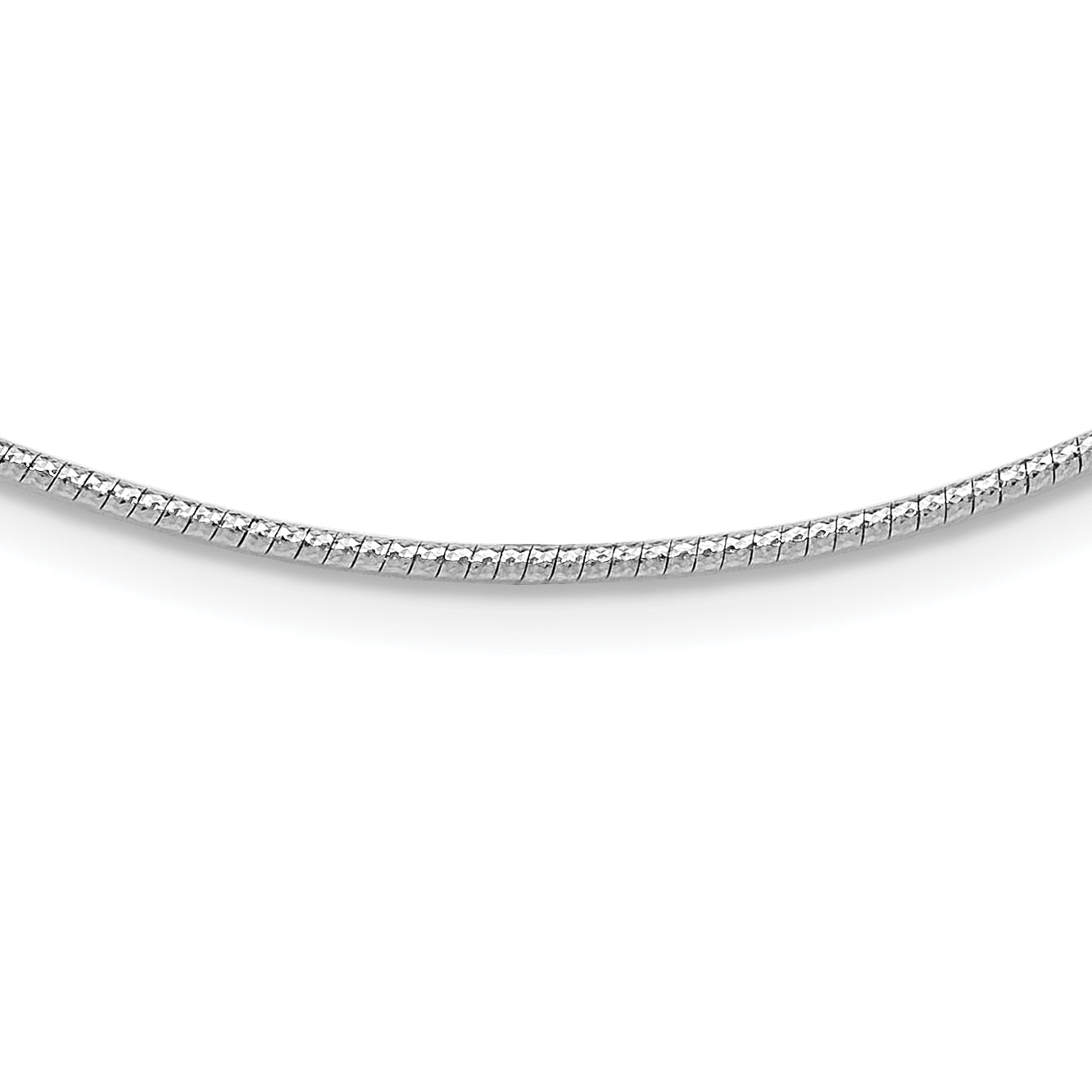 14K White 1.5mm D/C Neckwire Necklace Main image