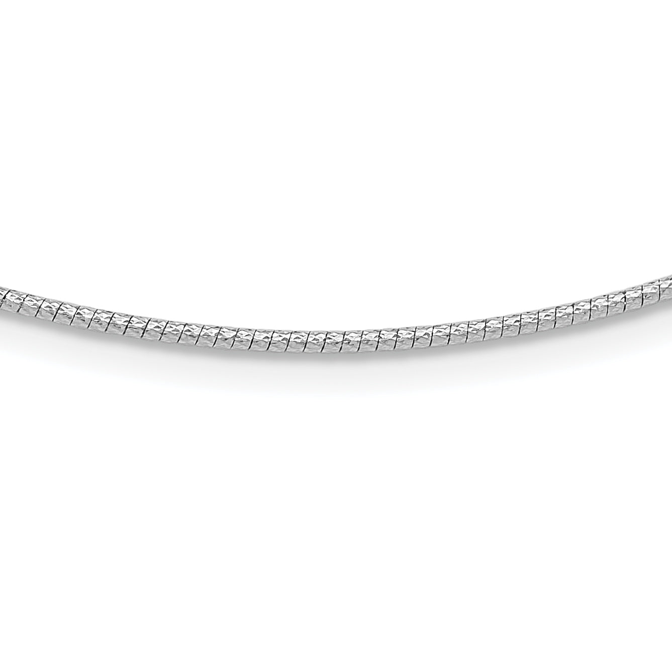 14K White 1.5mm D/C Neckwire Necklace Main image