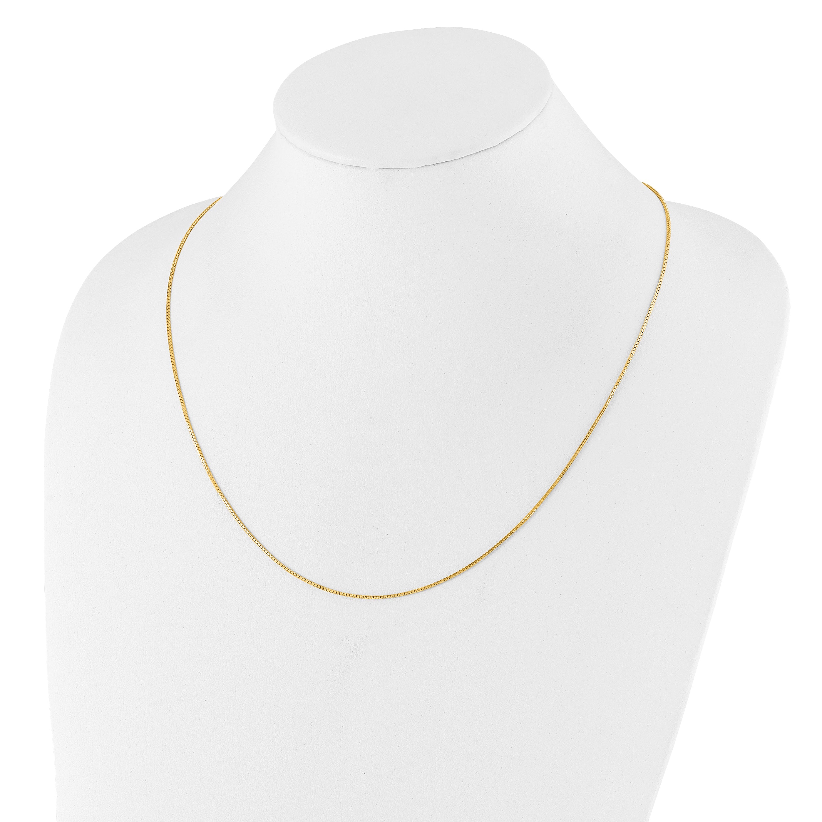 14K Adjustable 1mm  D/C Box Chain