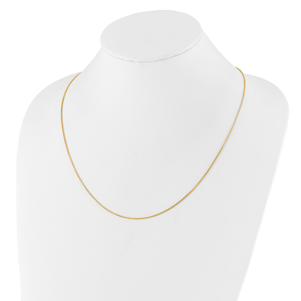 14K Adjustable 1mm  D/C Box Chain