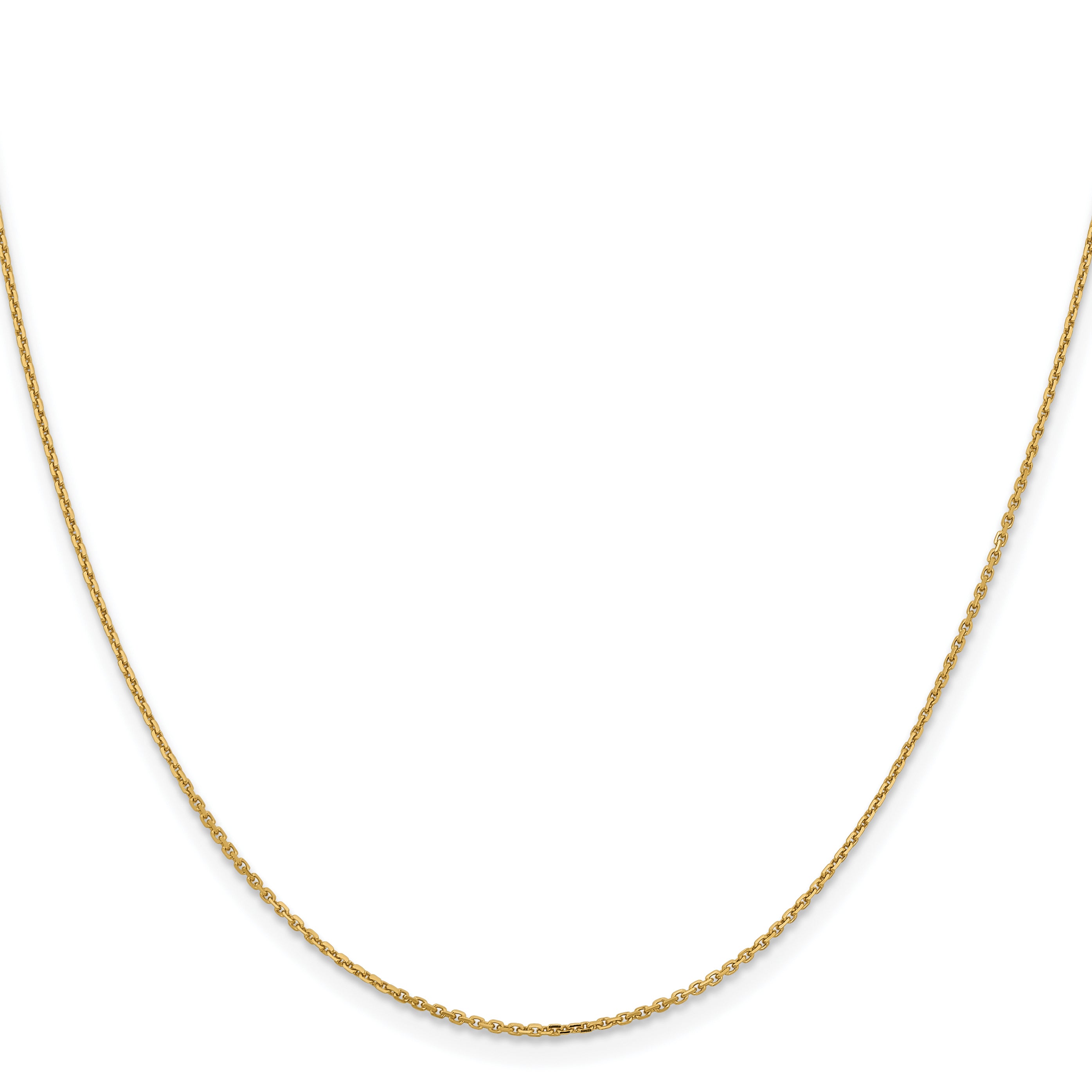 Diamond-Cut Cable Chain in 14K Yellow Gold, 1.05mm Secondary image