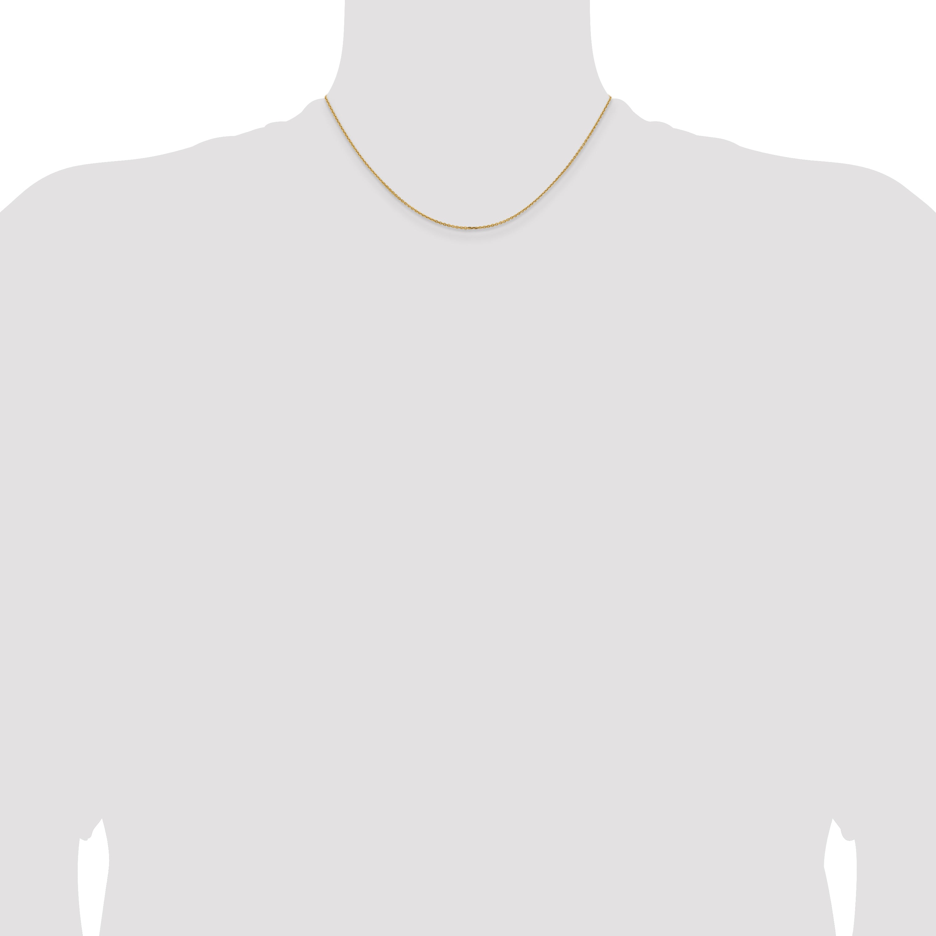 14K 1.05mm D/C Cable Chain