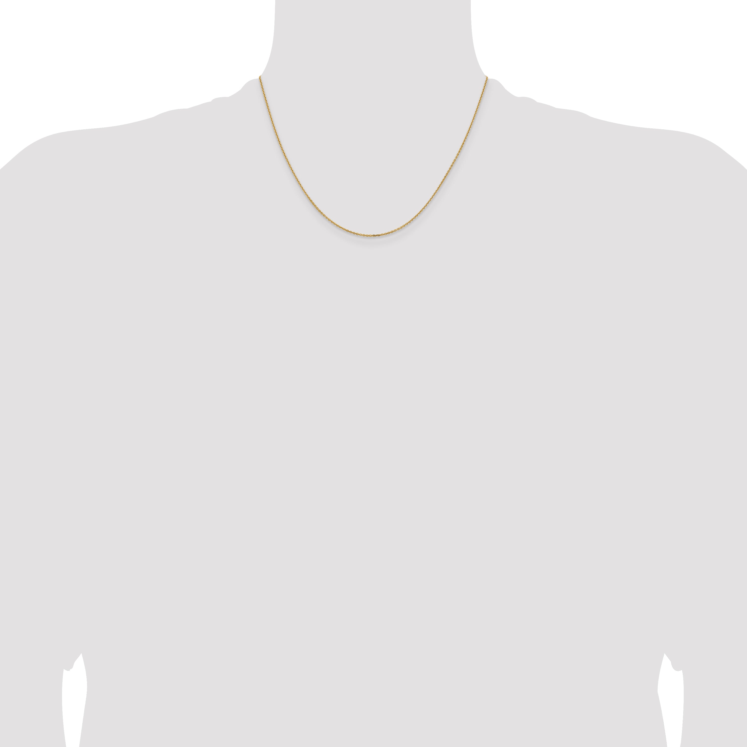 14K 1.05mm D/C Cable Chain