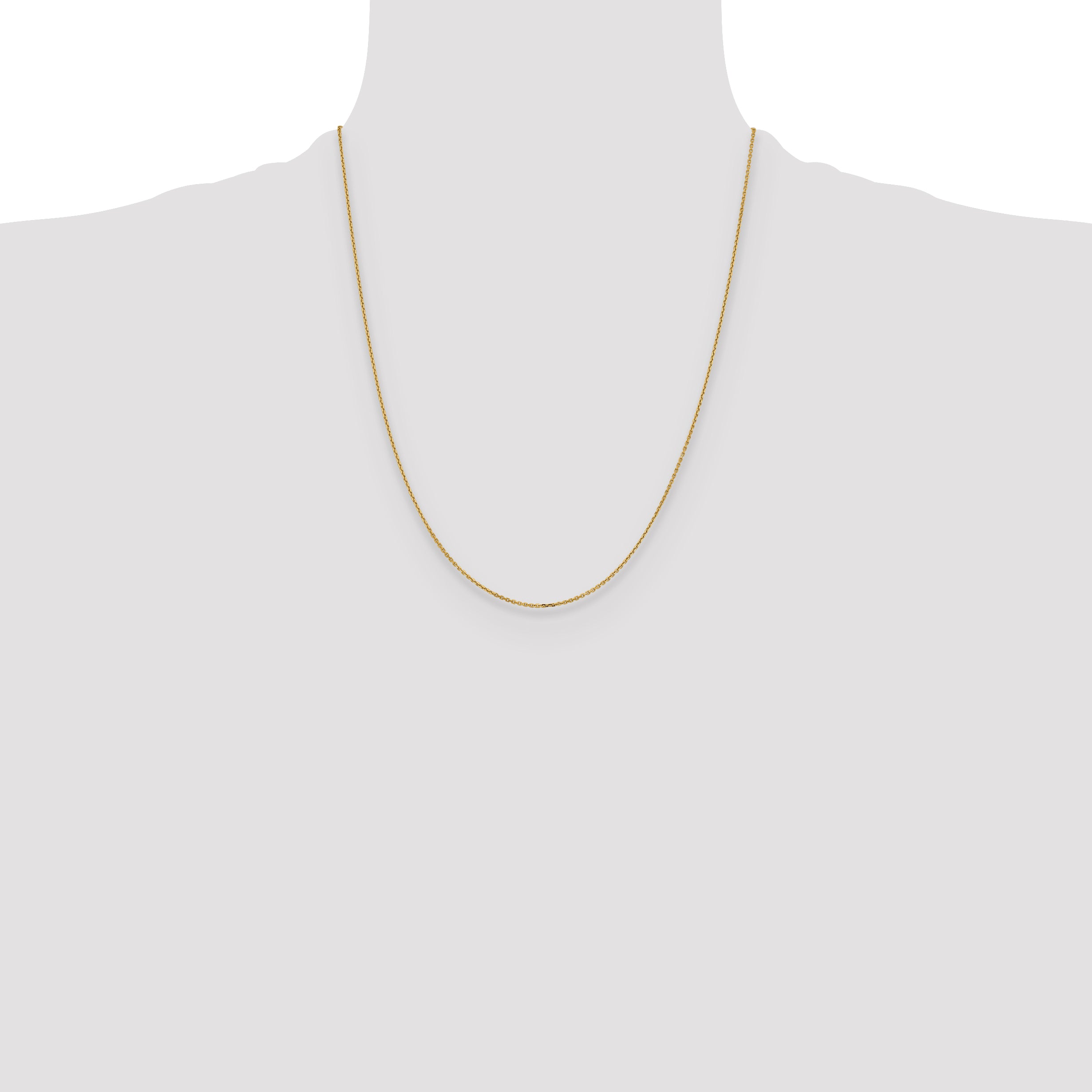 14K 1.05mm D/C Cable Chain