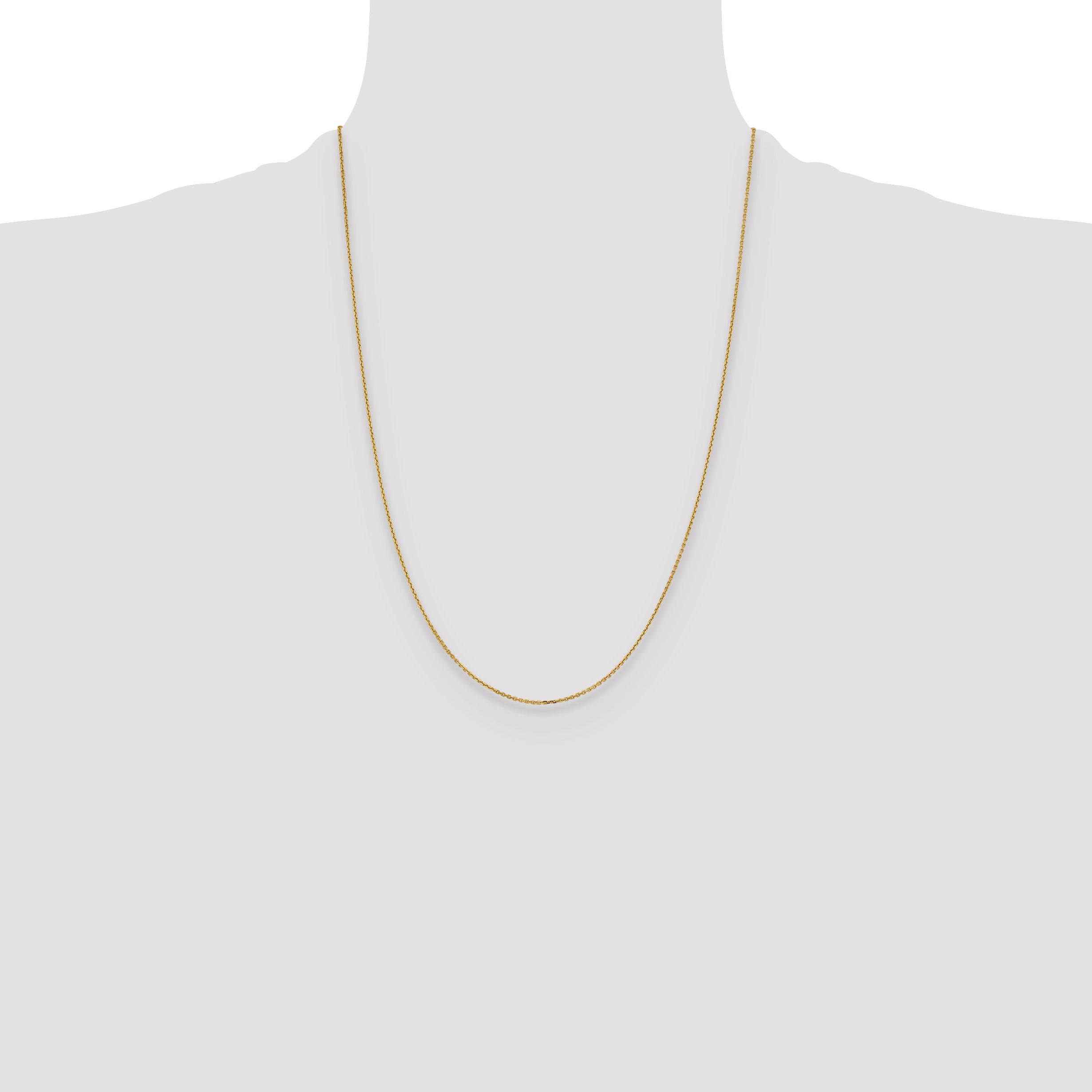14K 1.05mm D/C Cable Chain