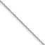 14K White Gold 1.05mm D/C Cable Chain