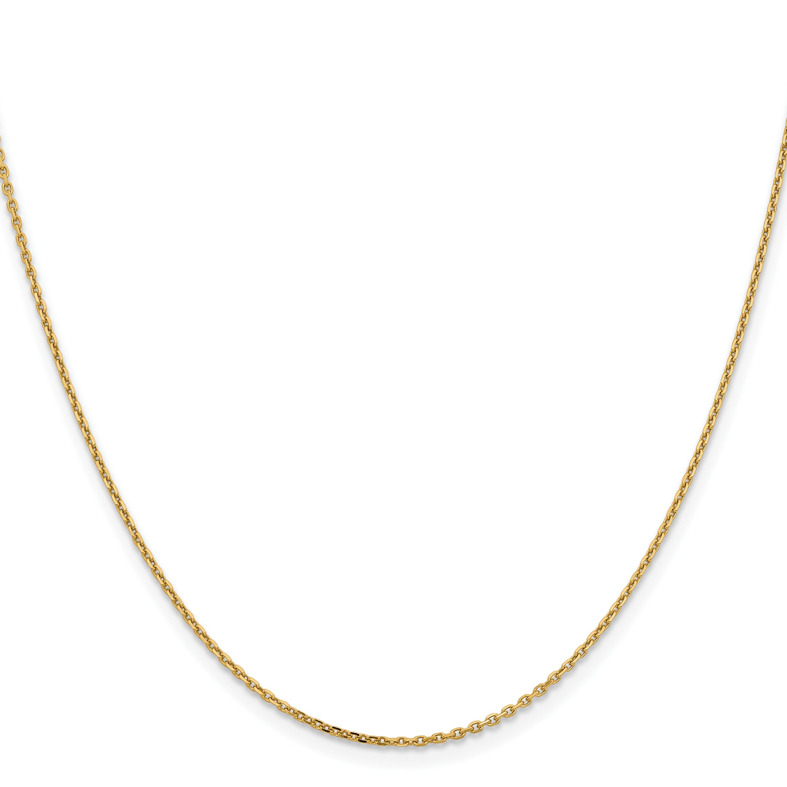 14K 1.4mm D/C Cable Chain