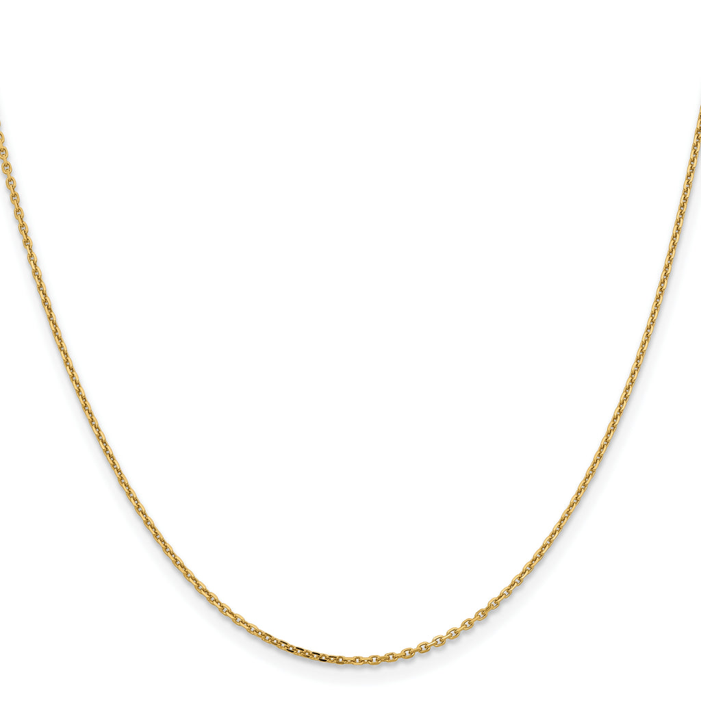 14K 1.4mm D/C Cable Chain
