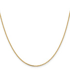 14K 1.4mm D/C Cable Chain