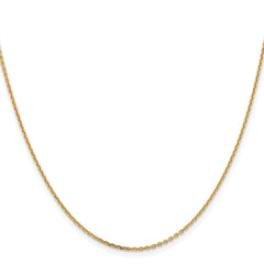 14K 1.4mm D/C Cable Chain