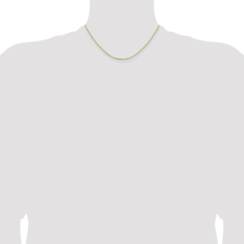 14K 1.4mm D/C Cable Chain