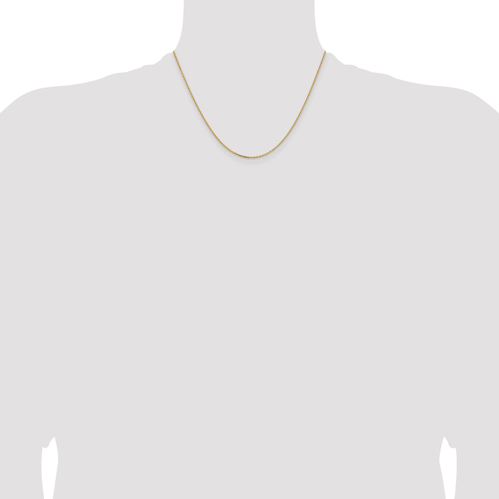 14K 1.4mm D/C Cable Chain