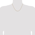 14K 1.4mm D/C Cable Chain