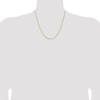 14K 1.4mm D/C Cable Chain