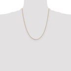 14K 1.4mm D/C Cable Chain