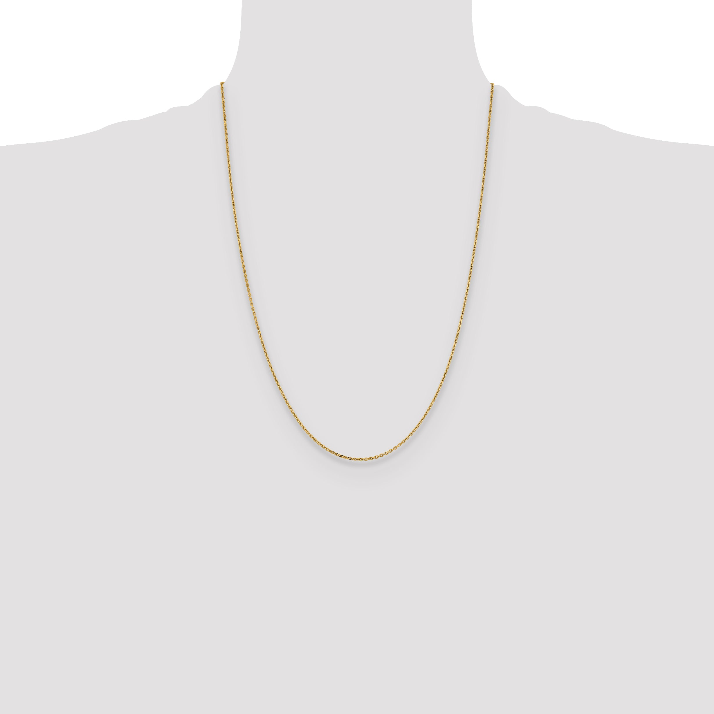 14K 1.4mm D/C Cable Chain