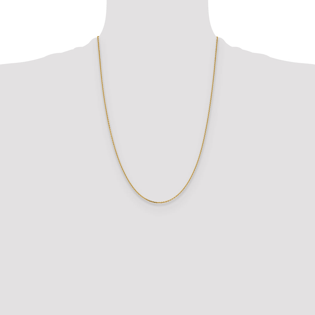 14K 1.4mm D/C Cable Chain