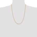 14K 1.4mm D/C Cable Chain