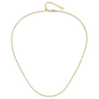 14K Adjustable 1.3mm Flat Cable Chain