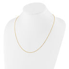 14K Adjustable 1.3mm Flat Cable Chain