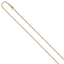 14 Karat 1.4mm Round Cable 2in+2in Adjustable Chain - View 2