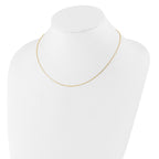 14k 1.1mm D/C Square Cable 1in+1in Adjustable Chain