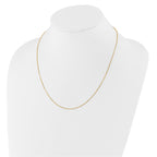 14k 1.1mm D/C Square Cable 1in+1in Adjustable Chain