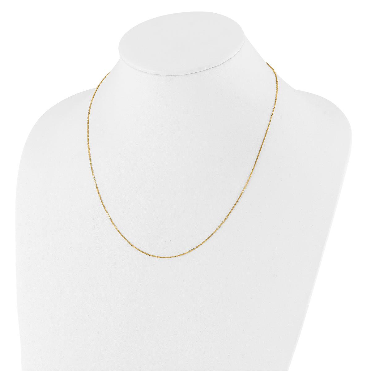 14k 1.1mm D/C Square Cable 1in+1in Adjustable Chain