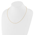 14K 1mm D/C Open Franco 1in+1in Adjustable Chain