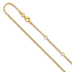 14K 1.4mm D/C Open Franco 1in+1in Adjustable Chain